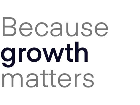 image of the phrase because growth matters